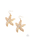 Paparazzi Seize the Starfish - Gold Earring