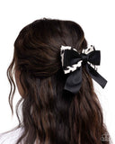 Paparazzi Cow Chic - White Hair Clip