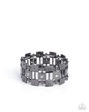 Paparazzi Puzzling Persistence - Black Bracelet