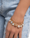 Paparazzi Easy Excellence - Gold Bracelet