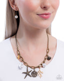 Paparazzi Coral Collection - Brass Necklace