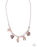 Paparazzi Fairytale Fanfare - Rose Gold Necklace