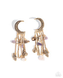 Paparazzi Crescent Call - Purple Earring