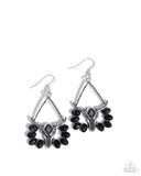 Paparazzi Western Whirlwind - Black Earring
