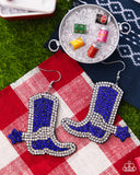 Paparazzi Benevolent Boot - Blue Earring