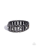 Paparazzi Dotted Dazzle - Black Bracelet