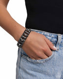 Paparazzi Dotted Dazzle - Black Bracelet