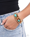 Paparazzi Malibu Minimalist - Blue Bracelet