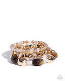 Paparazzi Malibu Minimalist - Brown Bracelet