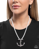 Paparazzi Anchored Allure - White Necklace