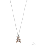 Paparazzi Twinkling Teddy - Brown Necklace