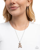 Paparazzi Twinkling Teddy - Brown Necklace