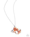 Paparazzi Flashy Fish - Orange Necklace