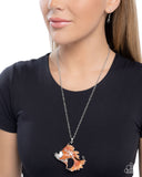 Paparazzi Flashy Fish - Orange Necklace