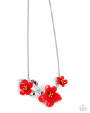 Paparazzi Floral Forecast - Red Necklace