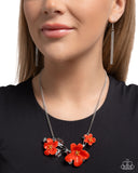 Paparazzi Floral Forecast - Red Necklace