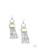 Paparazzi Complimentary Cascade - Green Earring