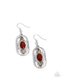 Paparazzi Sit and Stare - Brown Earring