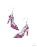 Paparazzi Wedding Shoes - Pink Earring