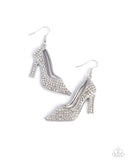 Paparazzi Wedding Shoes - White Earring