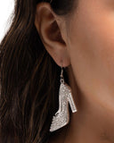Paparazzi Wedding Shoes - White Earring