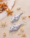 Paparazzi Coastal Conch - White Earring