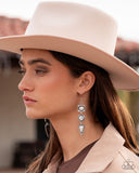 Paparazzi Rustic Reputation - White Earring