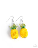 Paparazzi Pleasant Pineapple - Yellow Earring