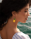 Paparazzi Pleasant Pineapple - Yellow Earring