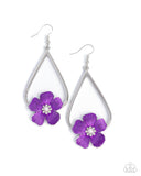 Paparazzi Tropical Teardrop - Purple Earring