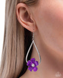 Paparazzi Tropical Teardrop - Purple Earring