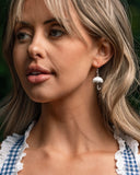 Paparazzi Unrivaled Umbrella - White Earring