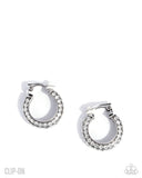 Paparazzi Date Night Debut - White CLIP Earring