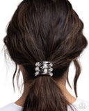 Paparazzi Crimped Celebrity - Silver Hair Tie