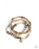 Paparazzi Mental Mentality - Brown Bracelet