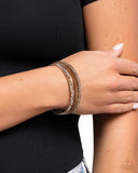 Paparazzi Tolerable Twinkle - Brown Bracelet