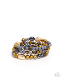 Paparazzi Material WHIRL - Brass Bracelet