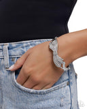 Paparazzi Blissful Bow - White Bracelet