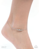 Paparazzi Simple Showcase - White Anklet