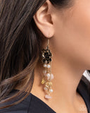 Paparazzi Carefree Cascade - Yellow Earring
