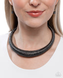 Paparazzi Subtle Selfie - Black Necklace
