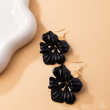 Paparazzi Blossoming Boardroom - Black Earring