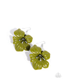 Paparazzi Blossoming Boardroom - Green Earring