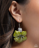 Paparazzi Blossoming Boardroom - Green Earring