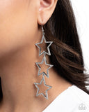 Paparazzi Star-Crossed Success - White Earring