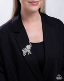 Paparazzi Elephant Embrace - Black Brooch