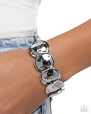 Paparazzi Tortoise Texture - Silver Bracelet