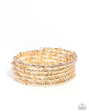 Paparazzi Boisterous Beads - Gold Bracelet