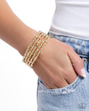 Paparazzi Boisterous Beads - Gold Bracelet