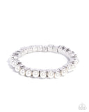 Paparazzi Principal Pearls - White Bracelet